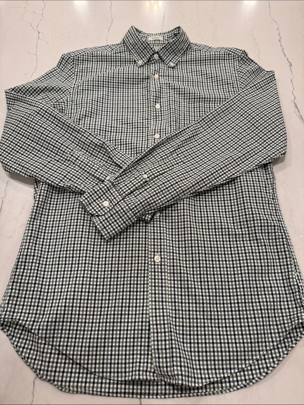 J Crew Plaid Check Secret Wash classic fit shirt size small